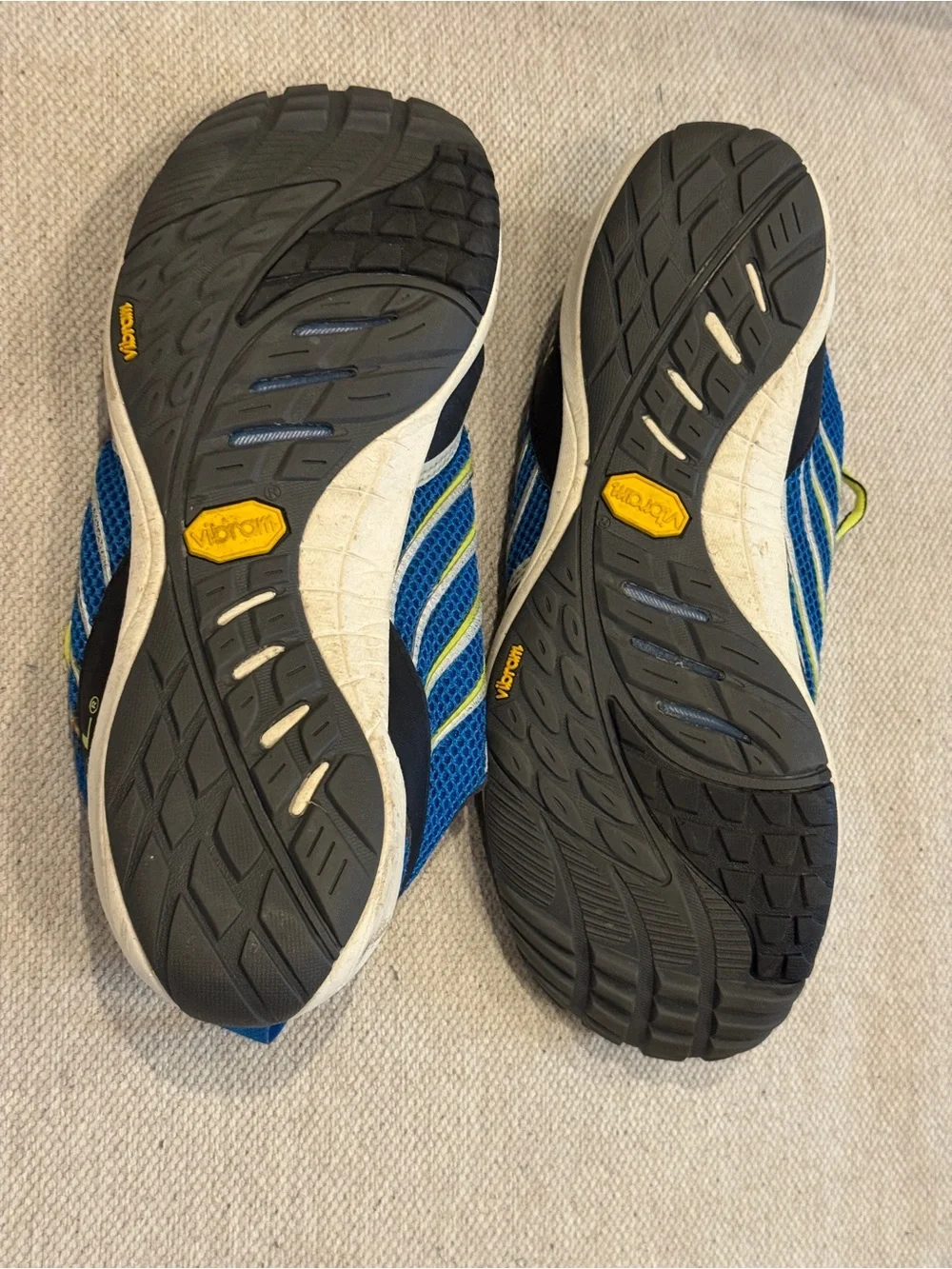 ⁠Merrell Mix Master Trail Running Shoes Men's 9.5 Blue Yellow Vibram (J39885⁠)